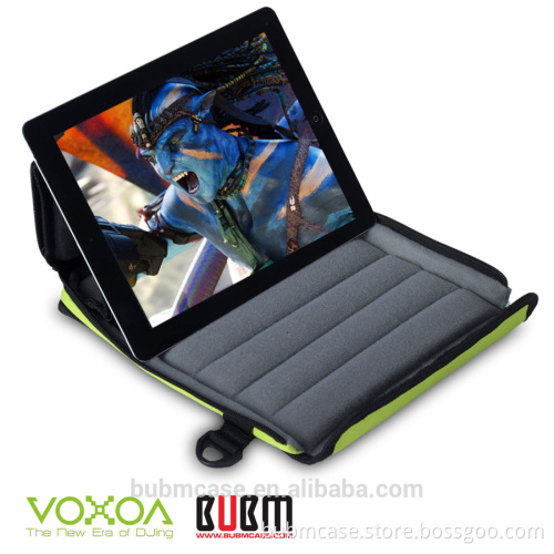 2015 NEW HOT SELLING multi-function tablet case adjustable/convenient support package/Two-way zipper stents bladder package